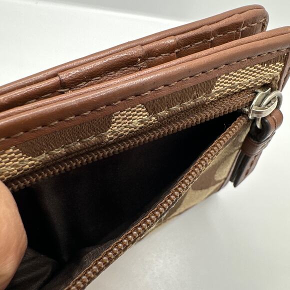 Vintage COACH y2k Brown Small Wallet - Picture 8 of 9